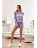 Purple tracksuit set with shorts 1840 - Online store - Boutique